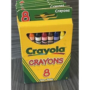 Lot Of 8 Boxes Crayola Crayons Box‎ Of 8 Crayons